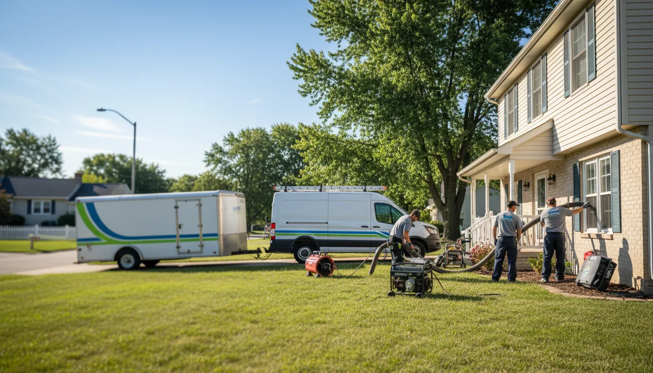 Flooded Basement Restoration And Cleanup With Repair in Lisle, IL near me